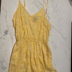 Yellow Floral Romper